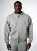 Hoodie avec zip "AKD" grey