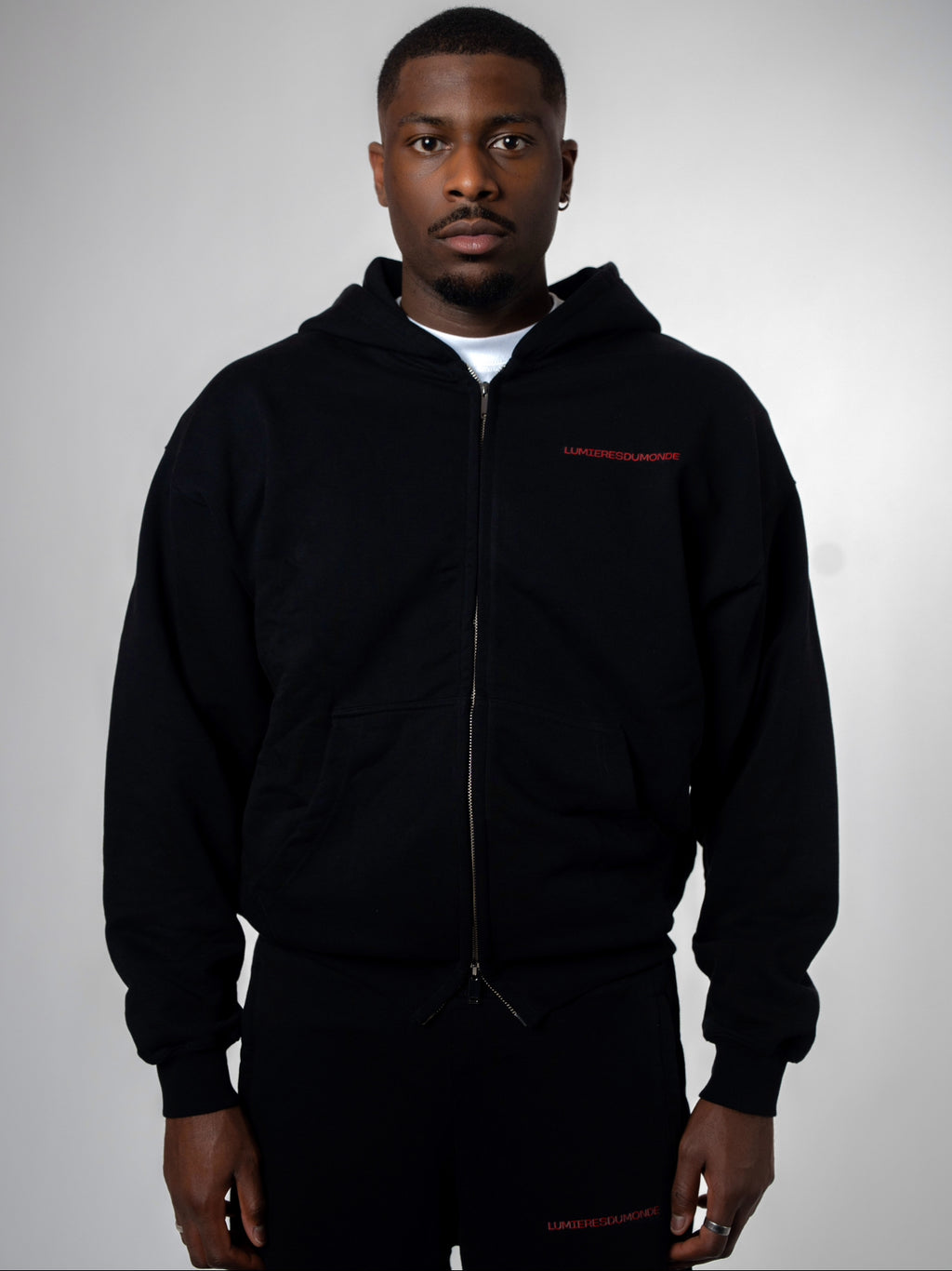 Hoodie avec zip "AKD" black